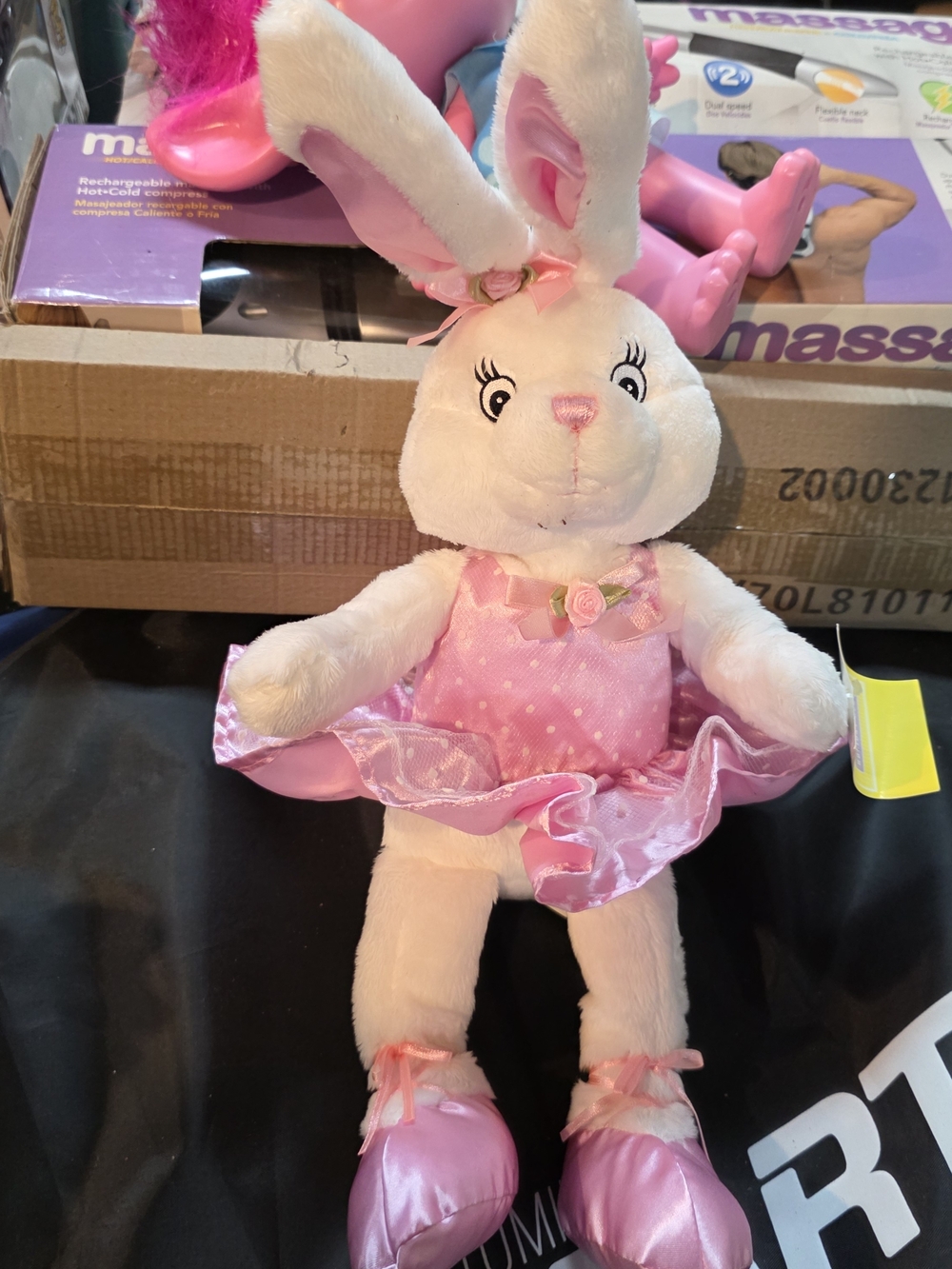 Plush Ballerina Bunny Stuffed Animal - Pink